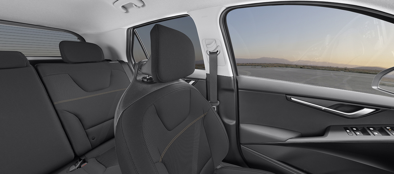 Charcoal Woven Cloth Seat Trim