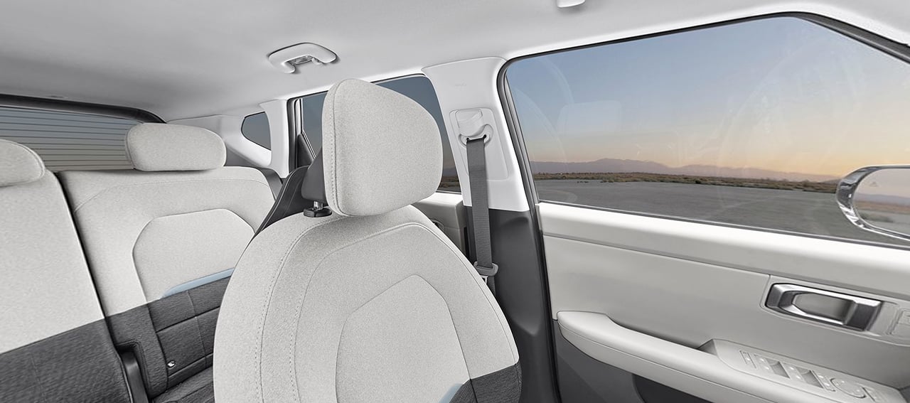 Saturn Black & Gray Woven Cloth Seat Trim