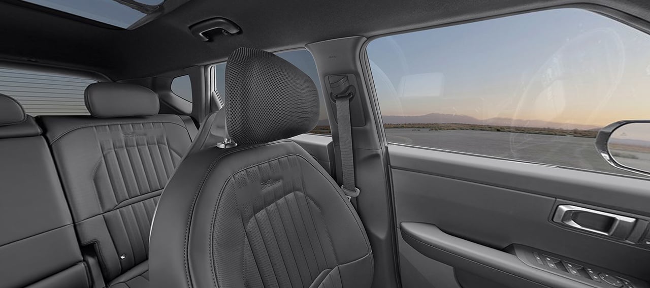 Saturn Black Perforated & Quilted SynTex Seat Trim
