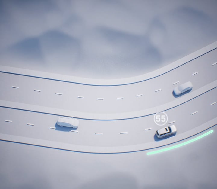 Navigation-Based Cruise Control w/ Stop & Go - Curve