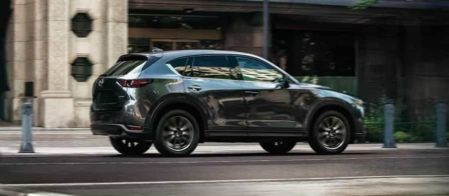 Parked Mazda vehicle